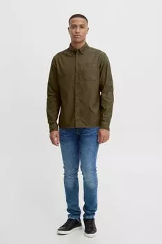 Рубашка BLEND Langarm BHBugley 20714746, зеленый