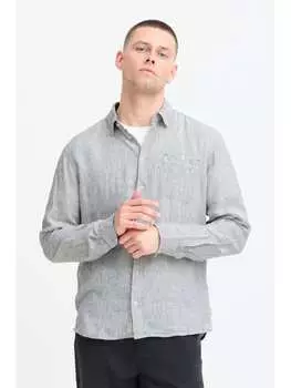 Рубашка BLEND Langarmhemd BHBOBBY Shirt stripe 20717860 modisches Langarmhemd, цвет Leinenmix-QualittBlau