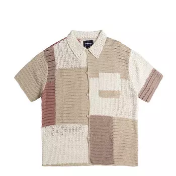 Рубашка Block Crochet Knit Shirt Thisisneverthat, белый