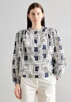 Рубашка BLOUSE LONG SLEEVE PRINT Marc O'Polo, синий