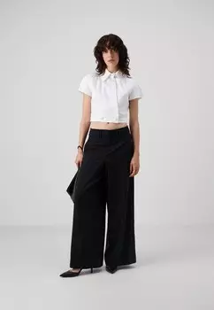 Рубашка-блузка ARCHIVE CROPPED SHIRT KARL LAGERFELD, белый