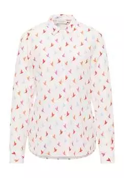 Рубашка блузка блузка стандартного кроя воротник Eterna, цвет 56 chianti