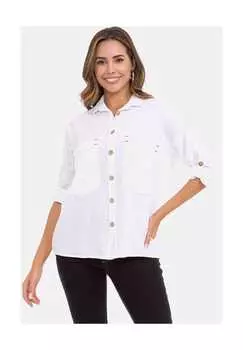 Рубашка блузка Cipo & Baxx, белый