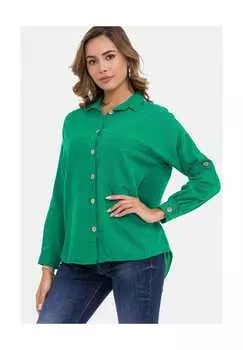 Рубашка блузка Cipo & Baxx, зеленый