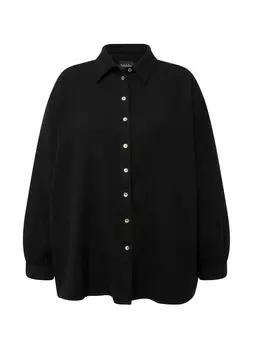 Рубашка-блузка COLLARED MUSLIN Ulla Popken, черный