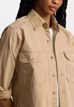 Рубашка-блузка COTTON TWILL UTILITY SHIRT Ralph Lauren, хаки