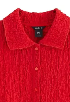 Рубашка-блузка CRINKLED Lindex, темно-красный
