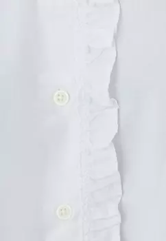 Рубашка-блузка CROPPED POPLIN RUFFLE GAP, белый