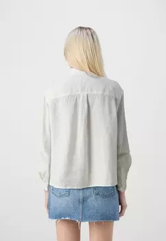 Рубашка-блузка CROPPED SHIRT GAP, кремовый