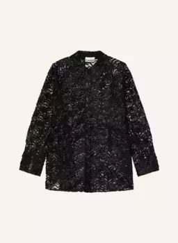 Рубашка-блузка Ganni, черный