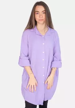 Рубашка-блузка JESSY MUSSELIN OVERSIZED Seasons of April, фиолетовый