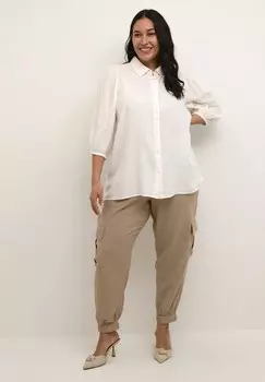 Рубашка-блузка Kaffe Curve, кремовый