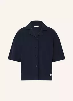 Рубашка блузка Knowledgecotton Apparel, синий