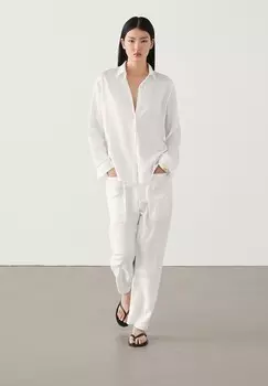 Рубашка-блузка LIGHTWEIGHT Massimo Dutti, белый