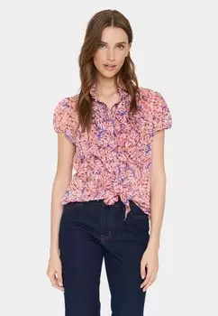 Рубашка-блузка LILJA CRINKLE Saint Tropez, пестрый розовый
