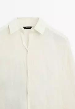 Рубашка-блузка Massimo Dutti, бежевый