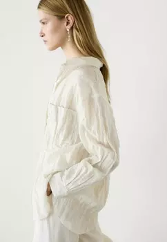 Рубашка-блузка Massimo Dutti, бежевый