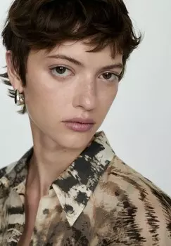 Рубашка-блузка MISHA Mango, бежевый