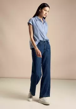 Рубашка-блузка MIT STREIFEN Street One, синий