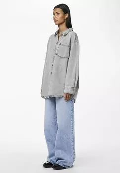 Рубашка-блузка PCMAISIE Pieces, серый