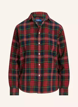 Рубашка-блузка POLO RALPH LAUREN, красный/темно-синий/желтый