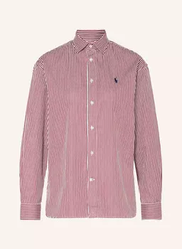 Рубашка-блузка POLO RALPH LAUREN, темно-красный/белый