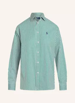 Рубашка-блузка POLO RALPH LAUREN, зеленый/белый