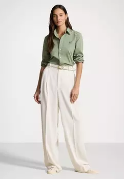 Рубашка-блузка RELAXED FIT COTTON TWILL SHIRT Ralph Lauren, зеленый