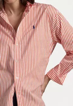 Рубашка-блузка RELAXED FIT STRIPED COTTON SHIRT Ralph Lauren, абрикос