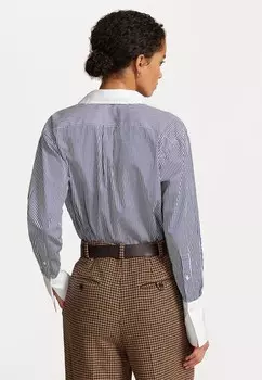 Рубашка-блузка RELAXED FIT TWO TONE STRIPED SHIRT Ralph Lauren, белый