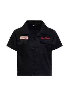 Рубашка блузка с нашивкой сзади redondo beach speed queens Queen Kerosin, черный