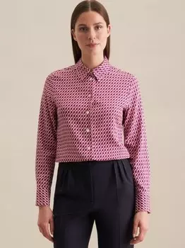 Рубашка-Блузка с принтом Seidensticker, экрю