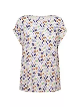 Рубашка-Блузка с принтом Seidensticker, бежевый