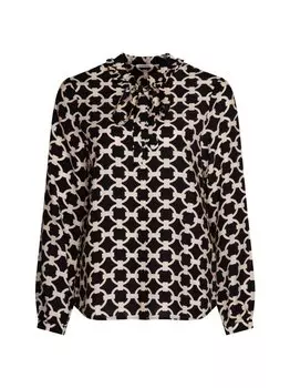 Рубашка-Блузка с принтом Seidensticker, черный