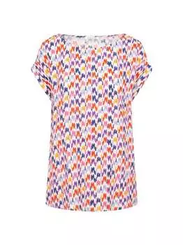 Рубашка-Блузка с принтом Seidensticker, красный