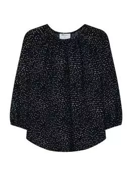 Рубашка-Блузка с принтом Seidensticker, синий