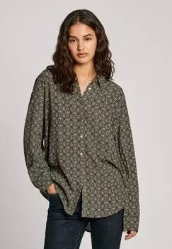 Рубашка-блузка SALOMY Pepe Jeans, темно-зеленый