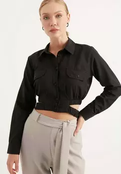 Рубашка-блузка SHIRRED Herita, черный