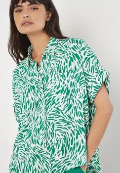 Рубашка-блузка SHORT SLEEVE Apricot, зеленый