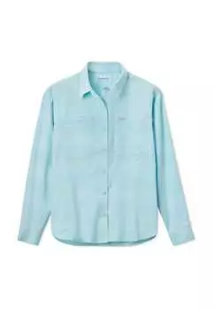 Рубашка блузка "silver ridge utility" блузка воротник нагрудные карманы Columbia, цвет 325 spray large bl