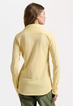 Рубашка-блузка SLIM FIT KNIT COTTON OXFORD SHIRT Ralph Lauren, желтый
