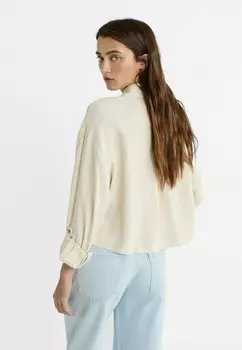 Рубашка-блузка Stradivarius, цвет Stone