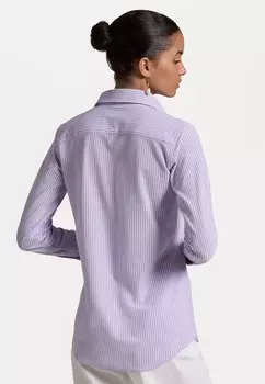 Рубашка-блузка STRIPED OXFORD COTTON SHIRT Ralph Lauren, сирень