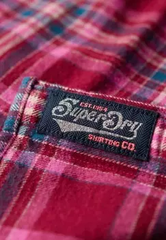 Рубашка-блузка Superdry, темно-красный