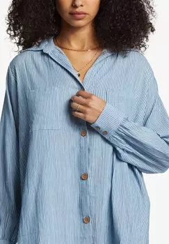 Рубашка-блузка SWELL, LANGRMELIGES Billabong, синий