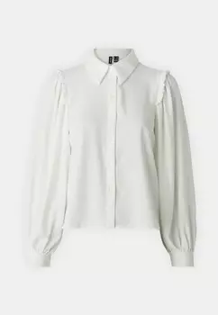 Рубашка-блузка VMANI FRILL Vero Moda, белый