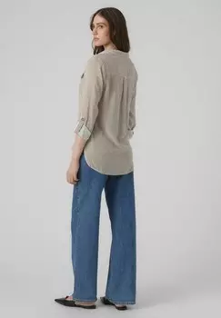Рубашка-блузка VMBUMPY NOOS Vero Moda, коричневый