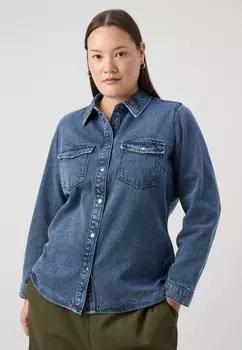 Рубашка-блузка VMCJENNIE SHIRT MIX Vero Moda, синий деним