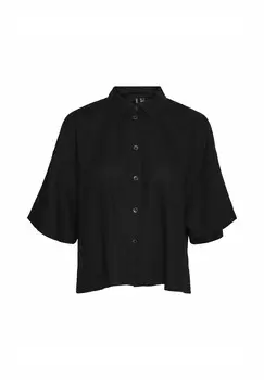 Рубашка-блузка VMLINN Vero Moda, пестрый черный
