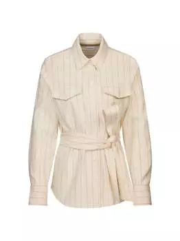 Рубашка-Блузка в полоску Seidensticker, экрю